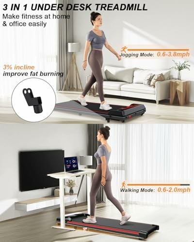 Upreign 3 in 1 Portable Treadmill
